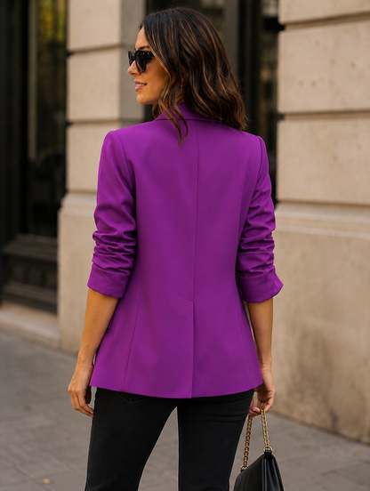 Chaqueta blazer con forro chic