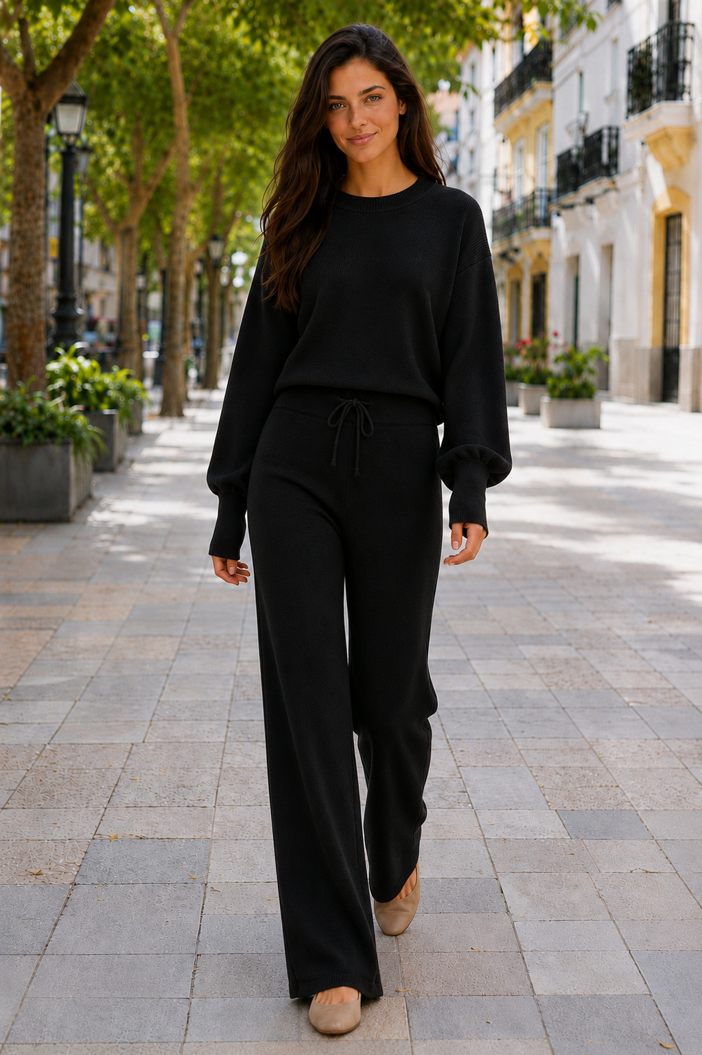 Conjunto de suéter y pantalón