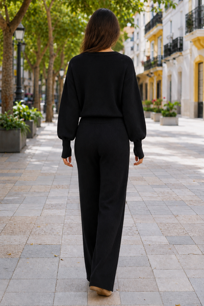 Conjunto de suéter y pantalón